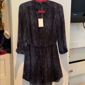 Babaton dress. Silky texture dress.